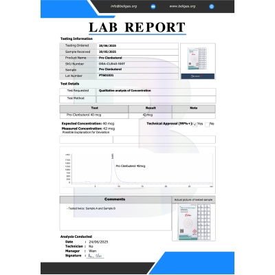 Buy Beligas Pro-Clenbuterol 40mcg (100 tabs)