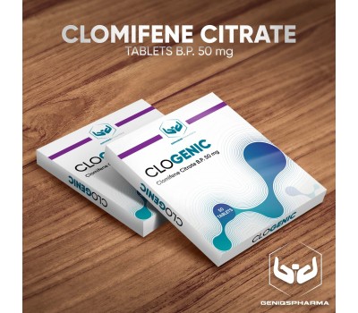 Buy original Genisq Pharma Clogenic (CLOMIFENE CITRATE) 50mg 50 Tabs