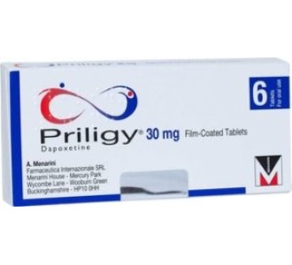 Priligy (Dapoxetine) Menarini 30mg 6tabs