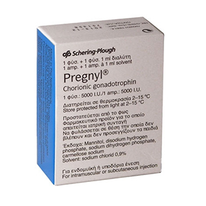 Pregnyl (HCG) 5000 iu/amp + 1 amp solvent Pregnyl (HCG) 5000 iu/amp + 1 amp solvent