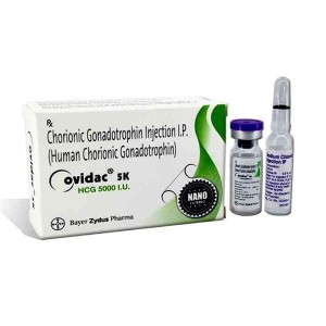 Ovidac (HCG) 5000 iu/amp + 1 amp solvent
