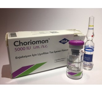 Choriomon (HCG) 5000 iu/vial + 1 amp solvent