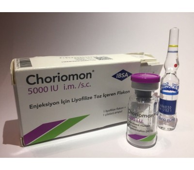 Choriomon (HCG) 5000 iu/vial + 1 amp solvent